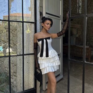 Strapless Dress With Gloves - Brand: EYYO ATELIER - Women & Kids, Baby Clothes Wholesale - TheBS Women