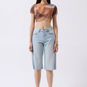 Patterned Tulle Blouse - Brand: Black Fashion - Women & Kids, Baby Clothes Wholesale - TheBS Women