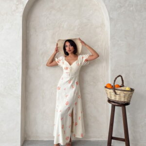 Embroidered Linen Dress - Brand: Topshow - Women & Kids, Baby Clothes Wholesale - TheBS Women