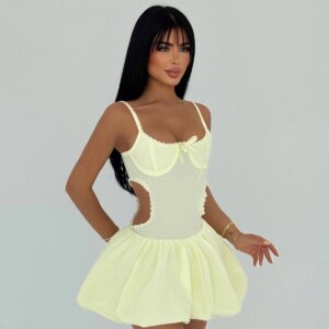 Strap Mini Dress - Brand: EYYO ATELIER - Women & Kids, Baby Clothes Wholesale - TheBS Women