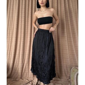 Skirt With Crochet - Black - Brand: Elisa - Women & Kids, Baby Clothes Wholesale - TheBS Women