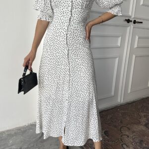 Gimped Back And Waist Dress - Brand: Elisa - Women & Kids, Baby Clothes Wholesale - TheBS Women