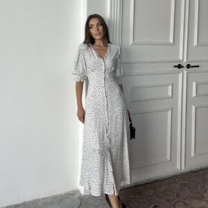 Gimped Back And Waist Dress - Brand: Elisa - Women & Kids, Baby Clothes Wholesale - TheBS Women