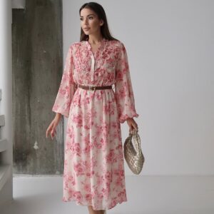 Piping Detailed Dress - Brand: Elisa - Women & Kids, Baby Clothes Wholesale - TheBS Women