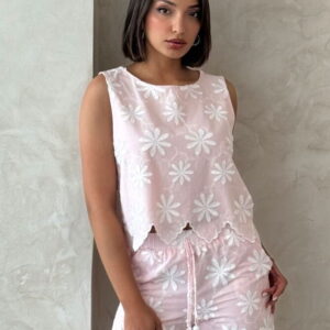 Floral Casual Sleeveless Blouse With Cap Sleeve - Brand: Topshow - Women & Kids, Baby Clothes Wholesale - TheBS Women