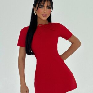 A-Line Mini Dress With Short Sleeves - Brand: EYYO ATELIER - Women & Kids, Baby Clothes Wholesale - TheBS Women