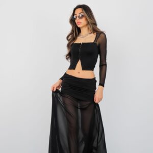 Sexy Glam Formal Elegant Layered Maxi Skirt - Brand: Cream Rouge - Women & Kids, Baby Clothes Wholesale - TheBS Women