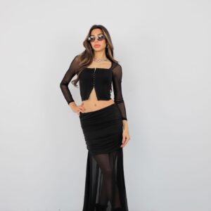 Black Mermaid Maxi Skirt - Brand: Cream Rouge - Women & Kids, Baby Clothes Wholesale - TheBS Women