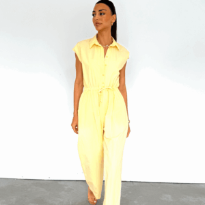 Shirt Jumpsuit Sleeveless Casual Elegant - Brand: Cream Rouge - Women & Kids, Baby Clothes Wholesale - TheBS Women