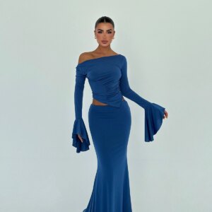 Elegant Glam Fitted Mermaid Maxi Set - Brand: EYYO ATELIER - Women & Kids, Baby Clothes Wholesale - TheBS Women