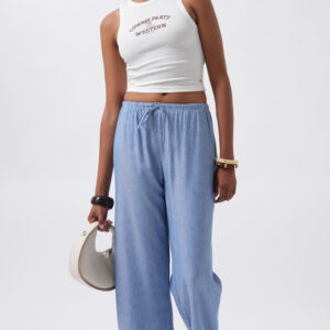 Palazzo Pants With Drawstring Closure - Brand: Black Fashion - Women & Kids, Baby Clothes Wholesale - TheBS Women