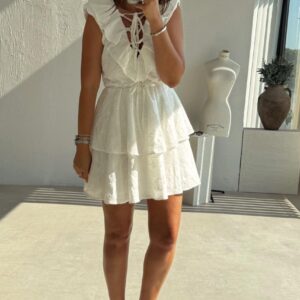 White Fit And Flare Mini Dress - Brand: Cream Rouge - Women & Kids, Baby Clothes Wholesale - TheBS Women