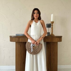 Sleeveless Halter Neck Maxi Blazer Dress - Brand: Elisa - Women & Kids, Baby Clothes Wholesale - TheBS Women