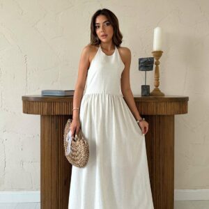 Sleeveless Halter Neck Maxi Blazer Dress - Brand: Elisa - Women & Kids, Baby Clothes Wholesale - TheBS Women