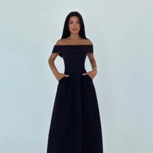 ElegantA-Line Dress Off Shoulder Neck - Brand: EYYO ATELIER - Women & Kids, Baby Clothes Wholesale - TheBS Women