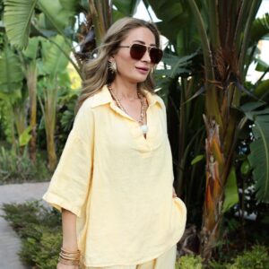 Oversized Fit Casual Blouse - Brand: Cream Rouge - Women & Kids, Baby Clothes Wholesale - TheBS Women