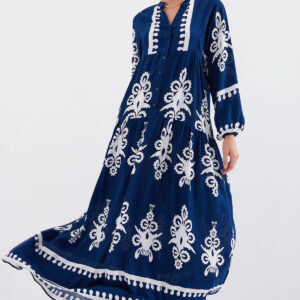 Ethnic Floral Smock Dress With V-Neck - Brand: Bigdart - Women & Kids, Baby Clothes Wholesale - TheBS Women