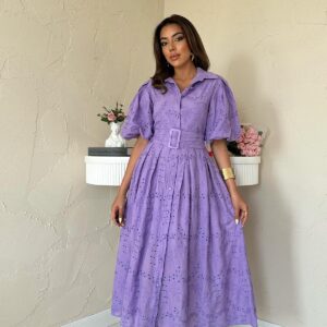 Balloon Sleeve Pleated Dress - Brand: Elisa - Women & Kids, Baby Clothes Wholesale - TheBS Women