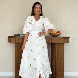 Floral Print Belted Dress - Multicolor - Brand: Elisa - Women & Kids, Baby Clothes Wholesale - TheBS Women