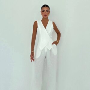 ElegantSleeveless Palazzo Suit - Brand: EYYO ATELIER - Women & Kids, Baby Clothes Wholesale - TheBS Women