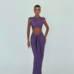 Off Shoulder Cut-Out Maxi Dress - Brand: EYYO ATELIER - Women & Kids, Baby Clothes Wholesale - TheBS Women