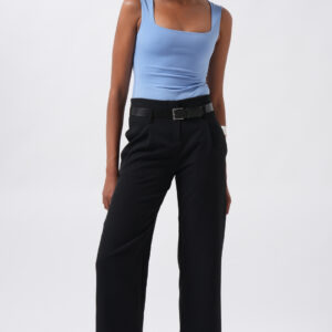 Belt Detail High Waist Trousers - Brand: Black Fashion - Women & Kids, Baby Clothes Wholesale - TheBS Women