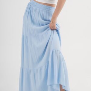 Layered Maxi Skirt Mid Waist Casual Boho - Brand: Lustrin - Women & Kids, Baby Clothes Wholesale - TheBS Women