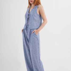 Blue Elegant Casual Streetwear Set - Brand: Lustrin - Women & Kids, Baby Clothes Wholesale - TheBS Women