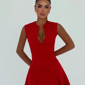 Glam Fit And Flare Mini Dress - Brand: EYYO ATELIER - Women & Kids, Baby Clothes Wholesale - TheBS Women