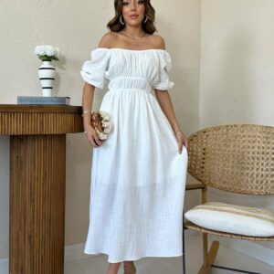 Fit And Flare Dress With Ruffle Sleeves - Brand: Elisa - Women & Kids, Baby Clothes Wholesale - TheBS Women