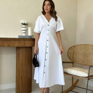 ElegantFit And Flare Midi Dress - Brand: Elisa - Women & Kids, Baby Clothes Wholesale - TheBS Women