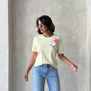 Floral Casual Blouse With Short Sleeves - Brand: Topshow - Women & Kids, Baby Clothes Wholesale - TheBS Women