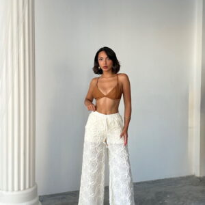 White Boho Elegant Palazzo Pants - Brand: Topshow - Women & Kids, Baby Clothes Wholesale - TheBS Women