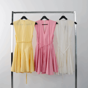 Fit And Flare Dress With V-Neck And Cap Sleeves - Brand: Cream Rouge - Women & Kids, Baby Clothes Wholesale - TheBS Women