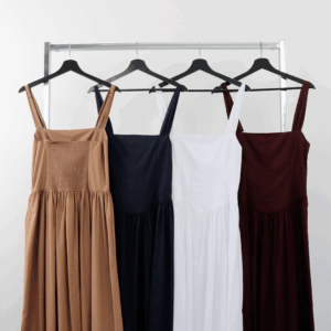 Brown A-Line Sleeveless Floor Length Dress - Brand: Cream Rouge - Women & Kids, Baby Clothes Wholesale - TheBS Women