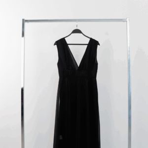 Beige Elegant Maxi A-Line Dress V-Neck Sleeveless - Brand: Cream Rouge - Women & Kids, Baby Clothes Wholesale - TheBS Women