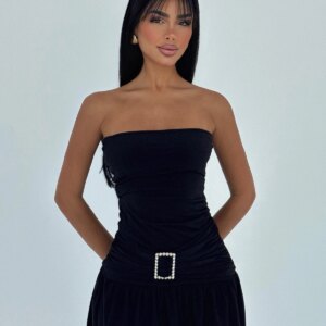 Sexy Elegant Strapless Mini Slip Dress With Cap Sleeve - Brand: EYYO ATELIER - Women & Kids, Baby Clothes Wholesale - TheBS Women