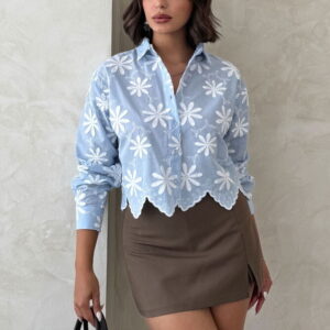 Floral Casual Elegant Shirt - Brand: Topshow - Women & Kids, Baby Clothes Wholesale - TheBS Women