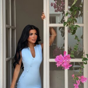 ElegantBodycon Dress With V-Neck - Brand: EYYO ATELIER - Women & Kids, Baby Clothes Wholesale - TheBS Women