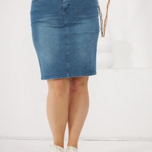 Casual Plus Size Pencil Midi Skirt - Brand: RMG - Women & Kids, Baby Clothes Wholesale - TheBS Women