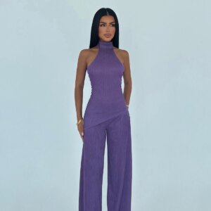 Elegant Fitted Sleeveless Palazzo Suit - Brand: EYYO ATELIER - Women & Kids, Baby Clothes Wholesale - TheBS Women