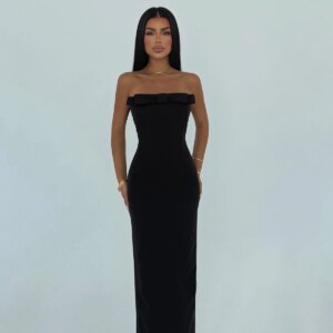 Bodycon Strapless Maxi Dress - Brand: EYYO ATELIER - Women & Kids, Baby Clothes Wholesale - TheBS Women