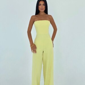 Elegant Strapless Slim Fit Tailored Jumpsuit - Brand: EYYO ATELIER - Women & Kids, Baby Clothes Wholesale - TheBS Women