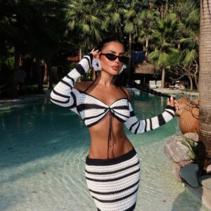 Black Sexy Casual Boho Elegant Glam Set - Brand: EYYO ATELIER - Women & Kids, Baby Clothes Wholesale - TheBS Women