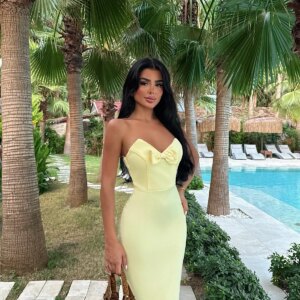 Sexy Elegant Formal Glam Bodycon Dress - Brand: EYYO ATELIER - Women & Kids, Baby Clothes Wholesale - TheBS Women