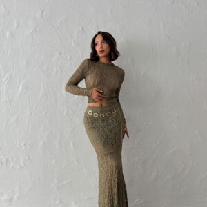 Mermaid Maxi Skirt With Mid Waist Pull On - Brand: Topshow - Women & Kids, Baby Clothes Wholesale - TheBS Women