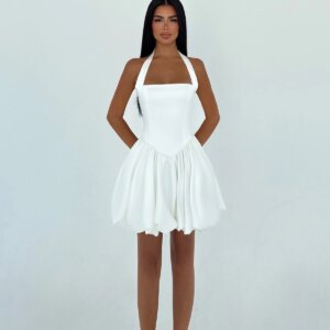 Sexy Fit And Flare Halter Neck Mini Dress - Brand: EYYO ATELIER - Women & Kids, Baby Clothes Wholesale - TheBS Women