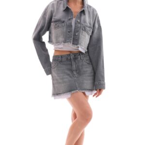 Denim Jacket With Lining Detail - Brand: XLove - Women & Kids, Baby Clothes Wholesale - TheBS Women