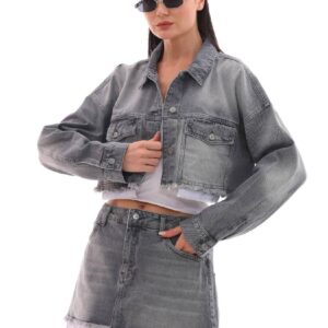 Denim Jacket With Lining Detail - Brand: XLove - Women & Kids, Baby Clothes Wholesale - TheBS Women