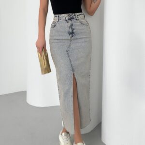 Long Denim Skirt - Brand: XLove - Women & Kids, Baby Clothes Wholesale - TheBS Women